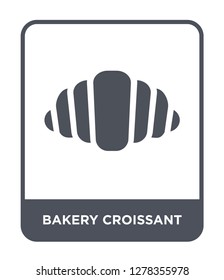 bakery croissant icon vector on white background, bakery croissant trendy filled icons from Bistro and restaurant collection, bakery croissant vector illustration