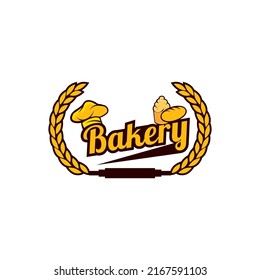 Bakery cupcake design logo vector template.