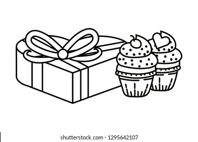 bakery cupcakes cartoon