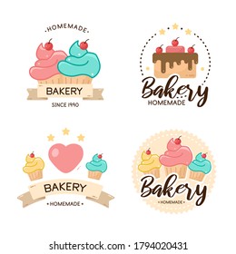 Bakery Cupcakes Logo Used Your Bakery Stock Vector (Royalty Free ...