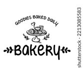 Bakery cute vector hand drawn illustration