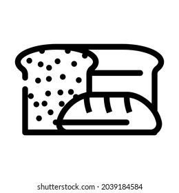 bakery department line icon vector. bakery department sign. isolated contour symbol black illustration