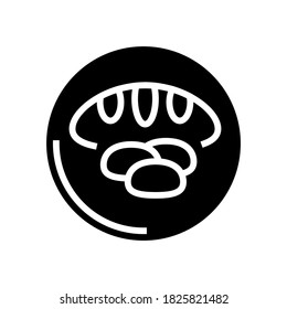 bakery department store glyph icon vector. bakery department store sign. isolated contour symbol black illustration