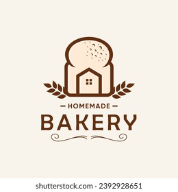 Bakery design element vector with creative concept idea