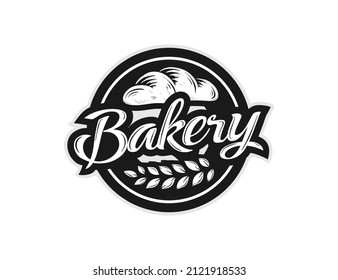 Bakery design emblem logo template