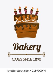 bakery design over  background vector illustration