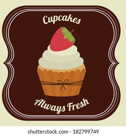 bakery design over   beige background vector illustration  