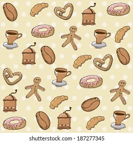 Bakery design over beige background, vector illustration