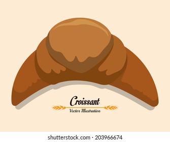 Bakery design over beige background, vector illustration