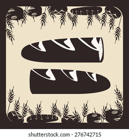Bakery design over beige background, vector illustration