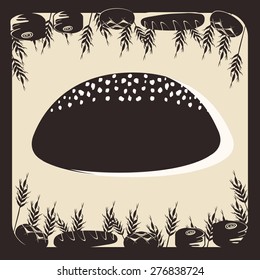 Bakery design over beige background, vector illustration
