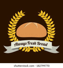 bakery design over   black background vector illustration  