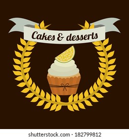 bakery design over   black background vector illustration  