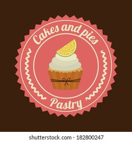 bakery design over   black background vector illustration  