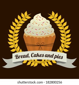 bakery design over   black background vector illustration  