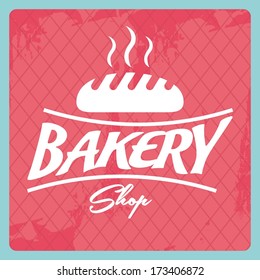 bakery design over blue  background vector illustration  