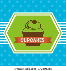 bakery design over blue background vector illustration  