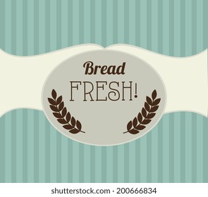 Bakery design over blue background, vector illustration