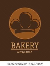 bakery design over brown background vector illustration 