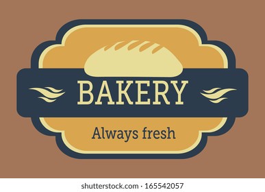 bakery design over brown  background vector illustration  