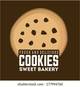 bakery design over  brown background vector illustration  