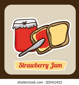 bakery design over brown background vector illustration