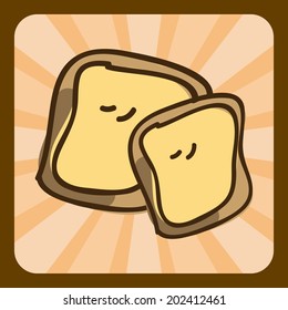 bakery design over  brown background vector illustration