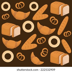 Bakery design over brown background, vector illustration 