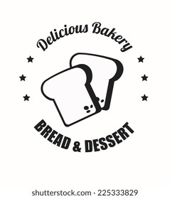 Bakery design over brown background, vector illustration
