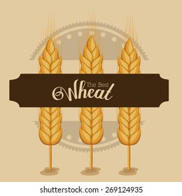 Bakery design over brown background, vector illustration 