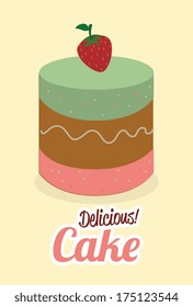 bakery design over cream background vector illustration  