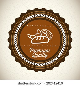 bakery design over gray  background vector illustration