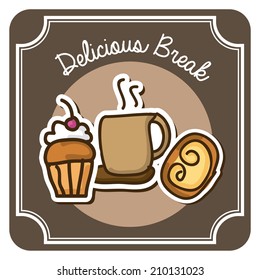 bakery design over gray background vector illustration