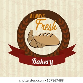 bakery   design over lineal background vector illustration 
