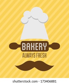 bakery design over lineal  background vector illustration  