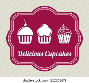 bakery design over lineal background vector illustration
