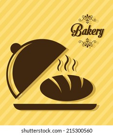 bakery design over lineal  background vector illustration