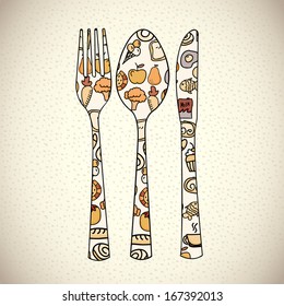 bakery design over pattern  background vector illustration  