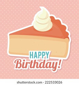 Bakery design over pink background, vector illustration