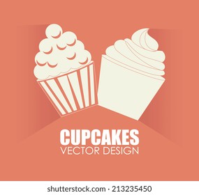 Bakery design over pink background,vector illustration
