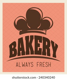 Bakery design over red background, vector illustration.