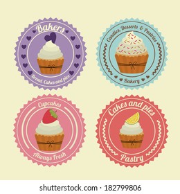 bakery design over white   background vector illustration  
