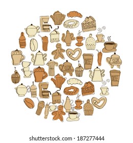 Bakery design over white background, vector illustration