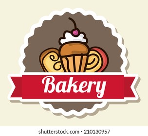 bakery design over white background vector illustration