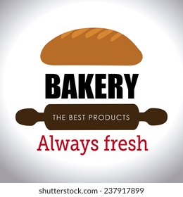 Bakery design over white background, vector illustration.