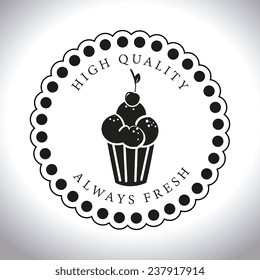 Bakery design over white background, vector illustration.