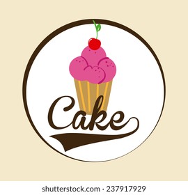 Bakery design over white background, vector illustration.