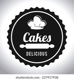 Bakery design over white background, vector illustration.