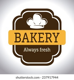 Bakery design over white background, vector illustration.
