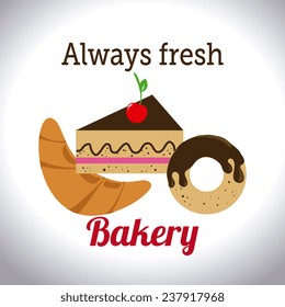Bakery design over white background, vector illustration.